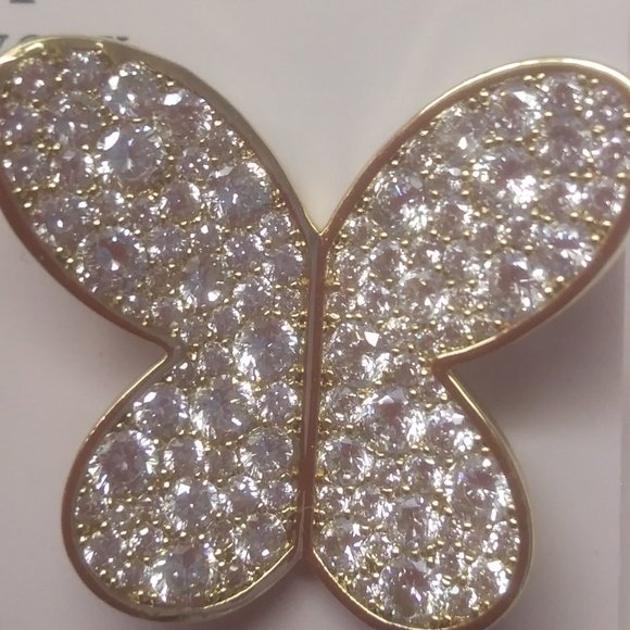 Kate Spade New Silver Butterfly Earrings - Picture 2 of 3